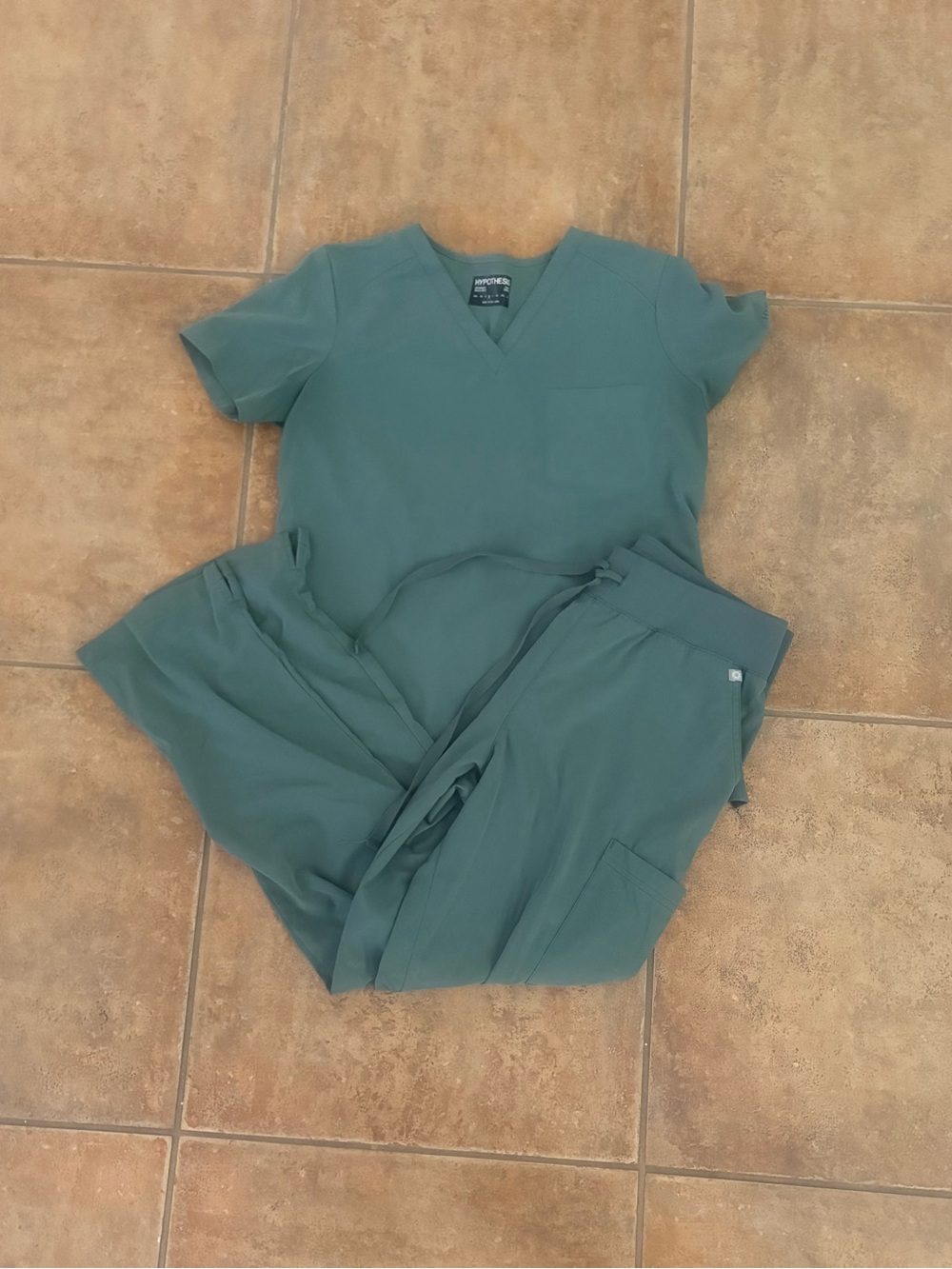 Unbranded Teal Green Women's Jogger Scrub Pants